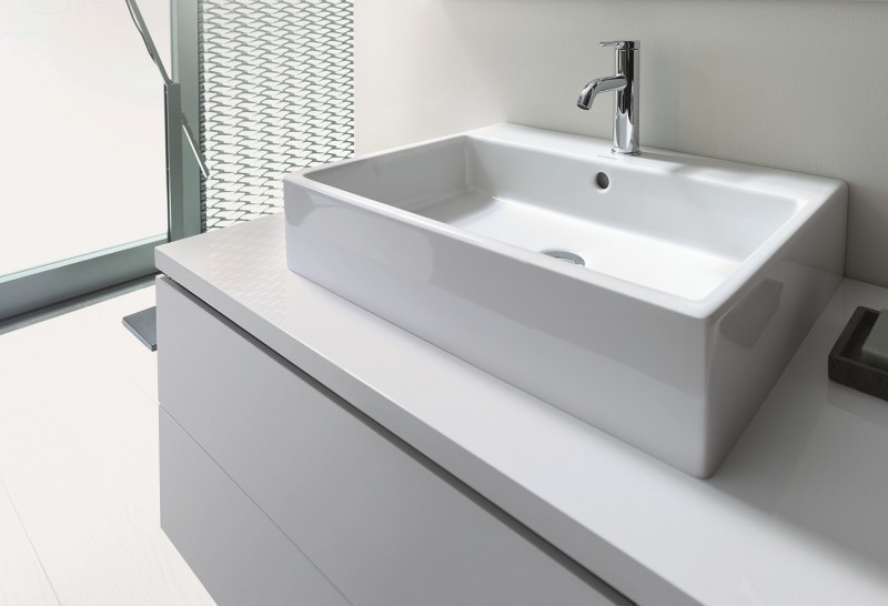 Duravit Vero Air umywalka szlifowana 80 cm z przelewem i 3 otworami na baterię biały 2350800025