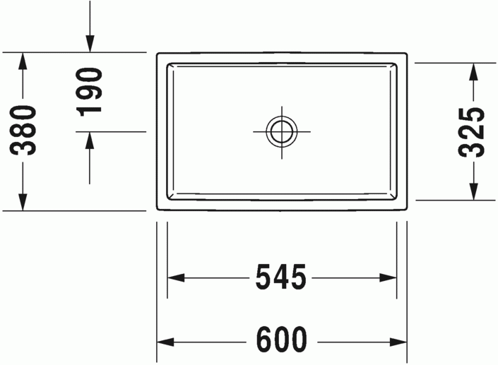 Duravit Vero Air umywalka szlifowana 60 cm bez przelewu i otworu na baterię biały 2351600000