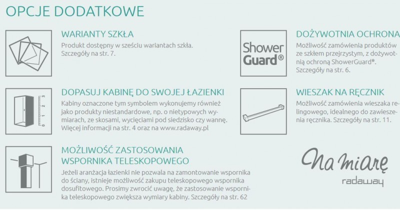 Radaway Modo New II kabina typu Walk-In 105 chrom przeźroczyste Easy Clean 389105-01-01