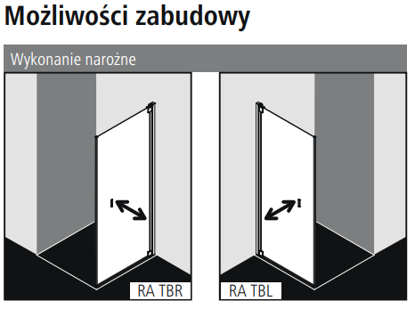 Kermi Raya ścianka boczna ruchoma prawa 75 cm srebrny przeźroczyste KermiClean RATBR07520VPK