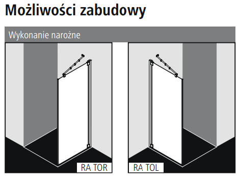 Kermi Raya ścianka boczna prawa 75 cm srebrny przeźroczyste KermiClean RATOR07520VPK