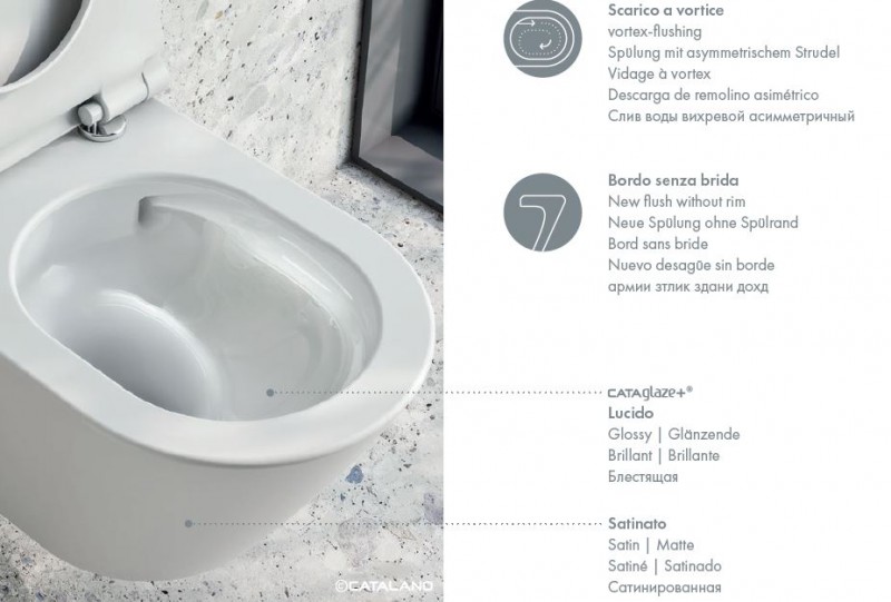 Catalano Zero New 55 NEWFLUSH muszla wisząca biały mat bianco satinato 1VS55NRBM