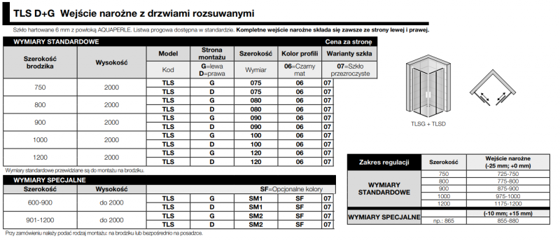 Sanswiss Top Line Black Line kabina kwadratowa 80x80 cm wejście narożne z drzwiami przesuwnymi czarny mat przeźroczyste