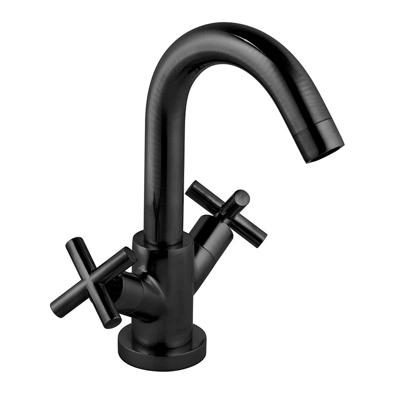 Vado Elements Water bateria umywalkowa bez korka czarny szczotkowany IND-ELW100/SB-BLK