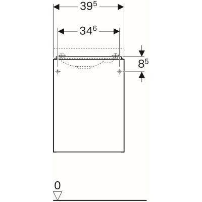 Geberit Acanto szafka pod umywalkę 40 cm szary grafit 500.607.JK.2