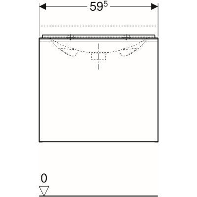 Geberit Acanto szafka pod umywalkę krótka 60 cm szary grafit 500.614.JK.2