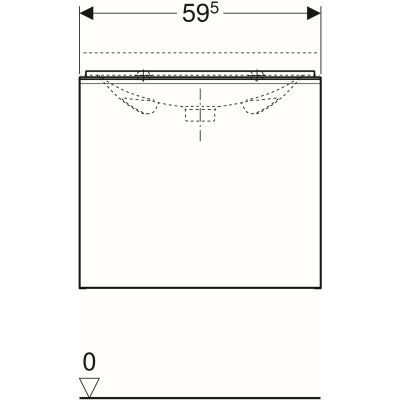 Geberit Acanto szafka pod umywalkę krótka 60 cm czarny 500.614.16.1