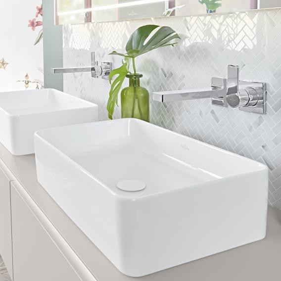 Villeroy&Boch Collaro umywalka nablatowa / stawiana na blat 56x36 cm  biała white stone 4A2056RW