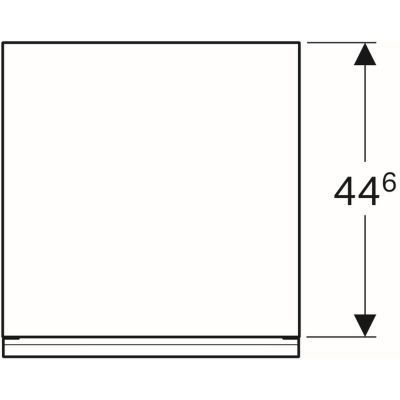 Geberit Acanto szafka boczna z szufladami wisząca 45 cm grafit 500.618.JK.2