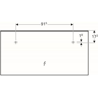 Geberit Xeno 2 podświetlane lustro z pośrednim oświetleniem 140 x 71 cm 500.203.00.1