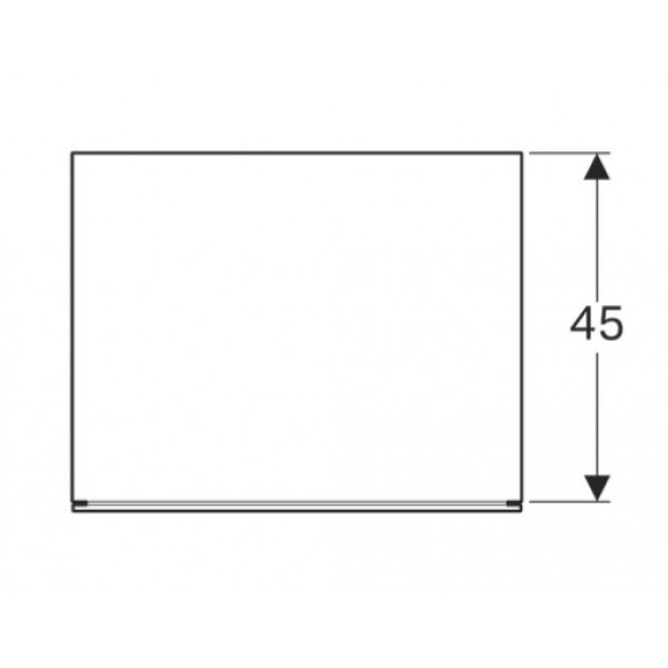 Geberit Xeno 2 szafka boczna z szufladką 58 cm lakierowany ciemny szary struktura 500.507.43.1