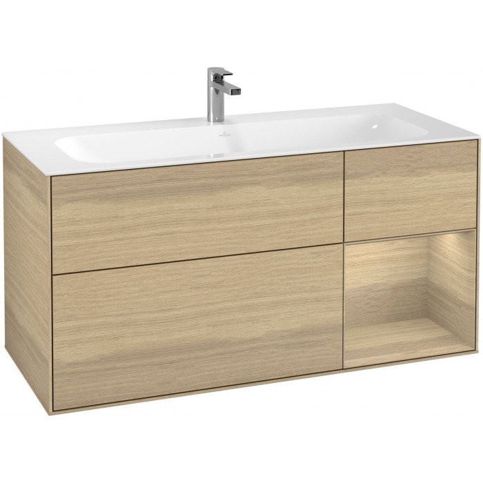 Villeroy&Boch Finion szafka pod umywalkę 120cm z otwartą półką Oak Veneer F070PCPC