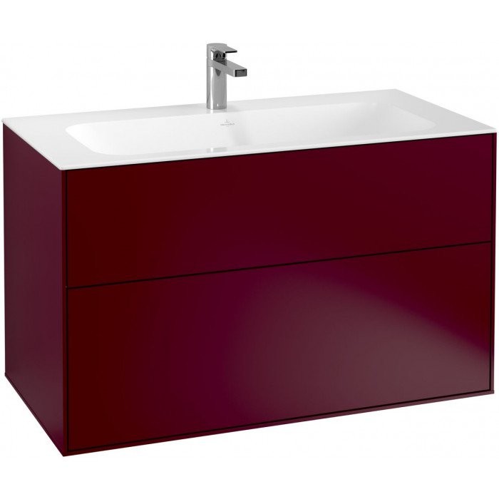 Villeroy&Boch Finion szafka pod umywalkę 100cm Peony Matt Lacquer bordowy F02000HB