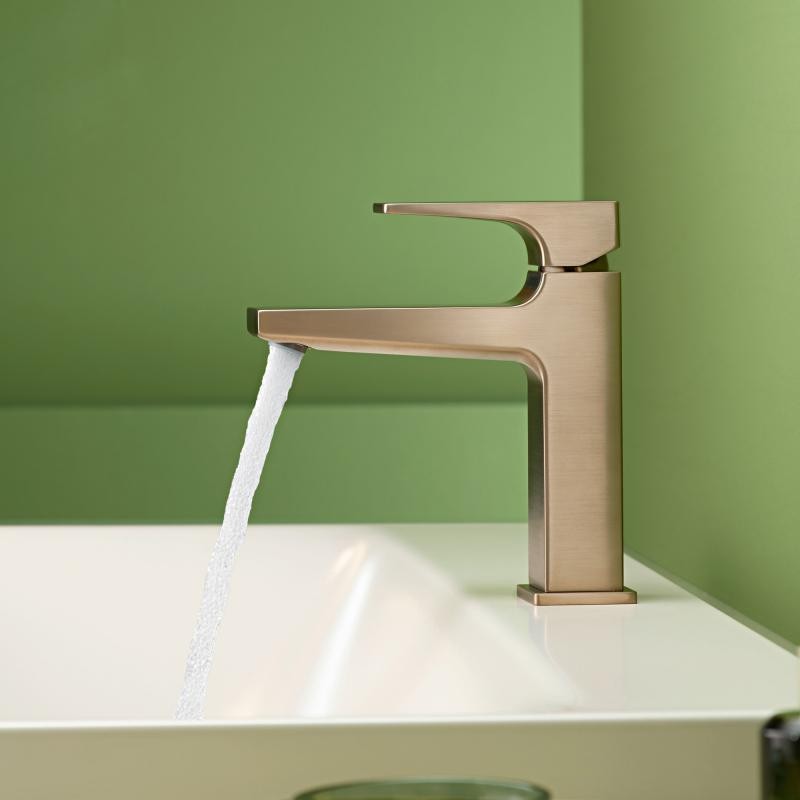 Hansgrohe FinishPlus Metropol 110 bateria umywalkowa z klik-klakiem brąz szczotkowany 32507140