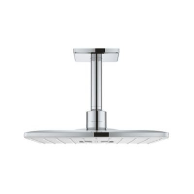 Grohe Rainshower 310 SmartActive Cube deszczownica 31x31 z ramieniem sufitowym 2 strumienie moon white 26481LS0