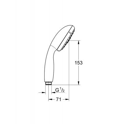 Grohe Tempesta 100 główka słuchawka prysznicowa 3 strumienie chrom 28419002