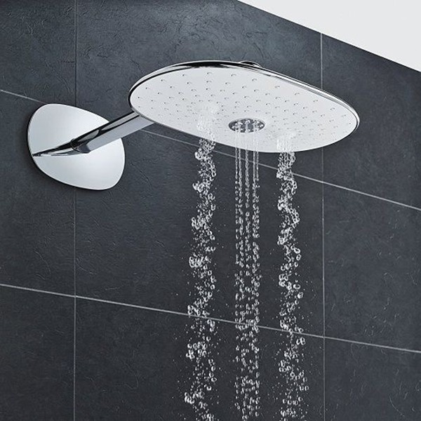 Grohe Rainshower 360 Mono deszczownica głowica prysznicowa 36x22 z ramieniem ściennym chrom 26450000