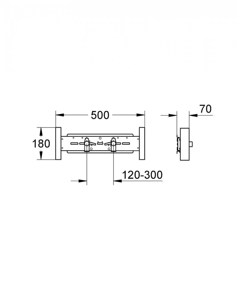 Grohe Rapid SL mocowania armatury do armatur natynkowych 37998000