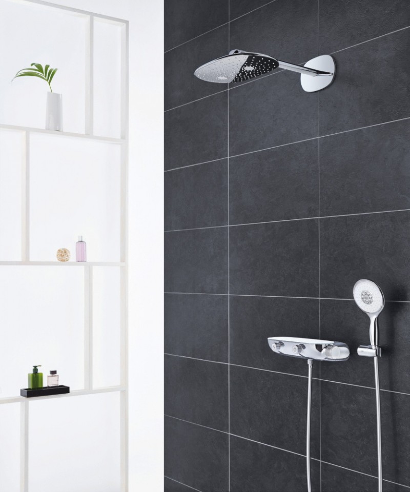 Grohe Rainshower System SmartControl 360 Mono podtynkowy zestaw prysznicowy termostatyczny z deszczownicą chrom 26446000