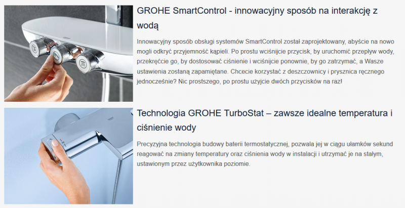 Grohe Euphoria System 260 zestaw prysznicowy z deszczownicą 26 cm i przełącznikiem chrom 27421002