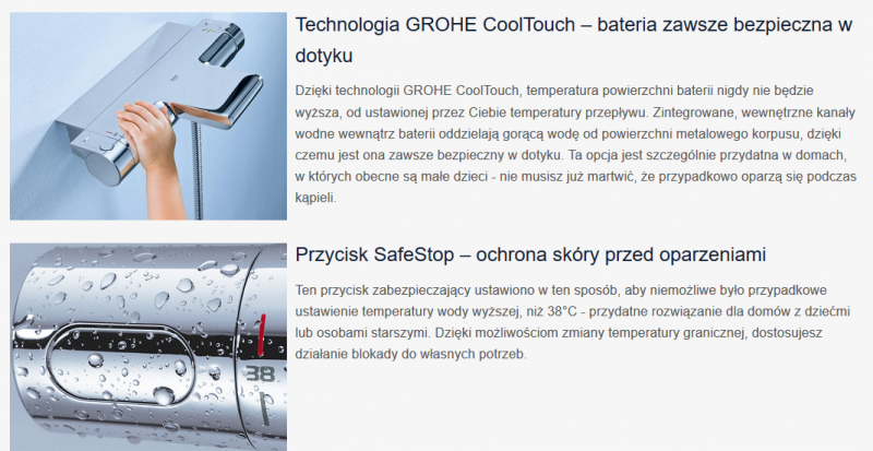 Grohe Euphoria System 260 zestaw wannowo-prysznicowy termostatyczny z deszczownicą 26 cm chrom 27475001 - !!!!!