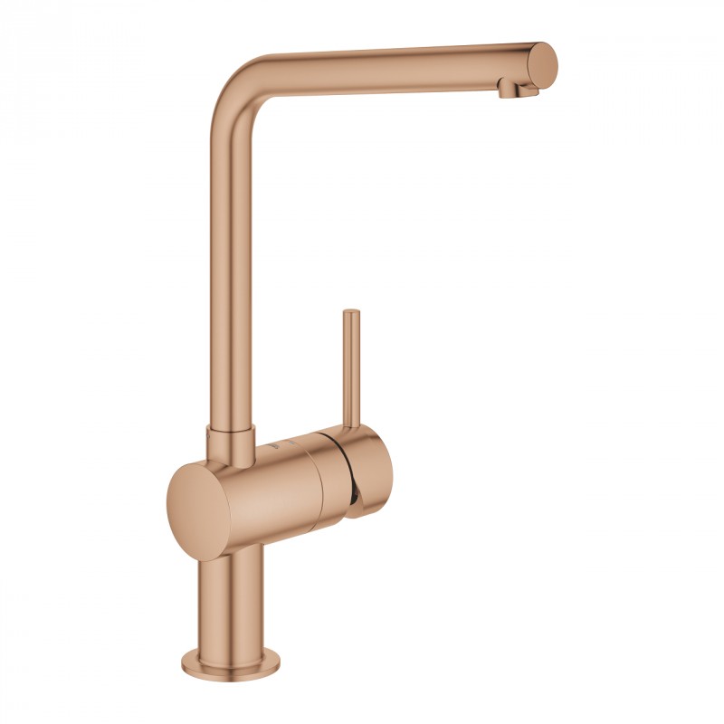 Grohe Minta jednouchwytowa bateria zlewozmywakowa różowe złoto szczotkowane brushed warm sunset 31375DL0