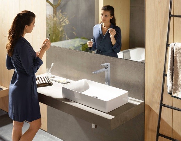 Hansgrohe FinishPlus Metropol 260 bateria umywalkowa wysoka z klik-klakiem czarny matowy 32512670