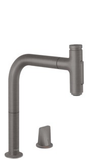 Hansgrohe M7120-H200 2-otworowa bateria kuchenna z wyciąganą wylewką brąz szczotkowany 73818340