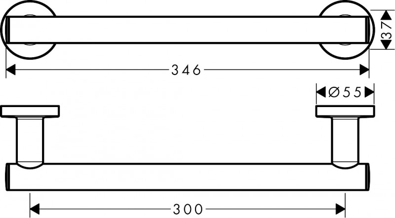 Hansgrohe Logis uchwyt chrom 41713000