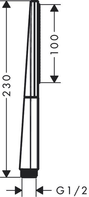 Hansgrohe FinishPlus Rainfinity 100 1jet główka słuchawka prysznicowa PowderRain biały mat 26866700