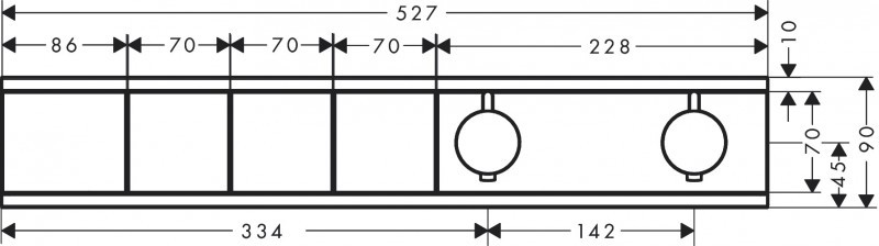 Hansgrohe Rainfinity Bateria termostatyczna RainSelect do montażu podtynkowego do 3 odbiorników biały mat 15381700