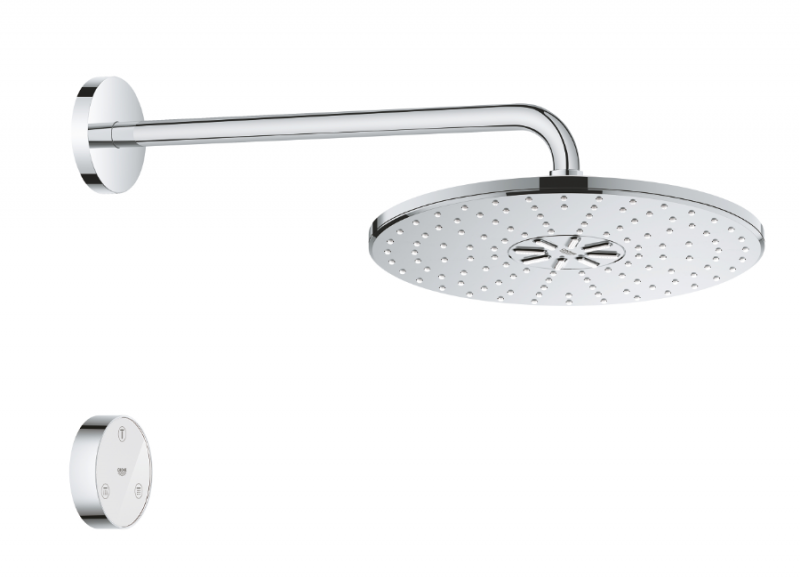 Grohe Rainshower 310 SmartConnect deszczownica 31x31 z ramieniem 2 strumienie  z pilotem chrom połysk 26640000