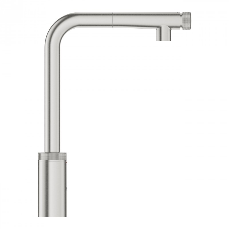 Grohe Minta SmartControl bateria kuchenna zlewozmywakowa z wyciąganą wylewką stal nierdzewna 31613DC0