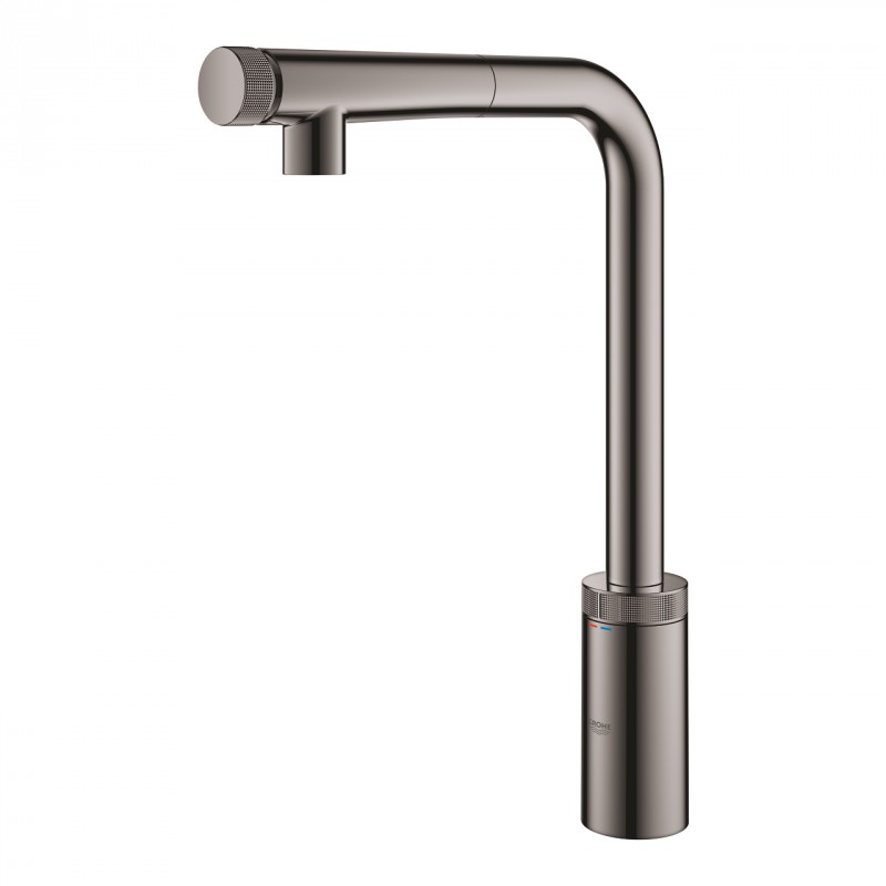 Grohe Minta SmartControl bateria kuchenna zlewozmywakowa z wyciąganą wylewką hard graphite 31613A00