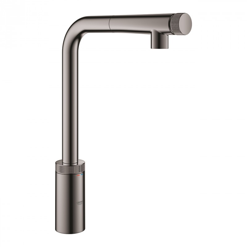 Grohe Minta SmartControl bateria kuchenna zlewozmywakowa z wyciąganą wylewką hard graphite 31613A00