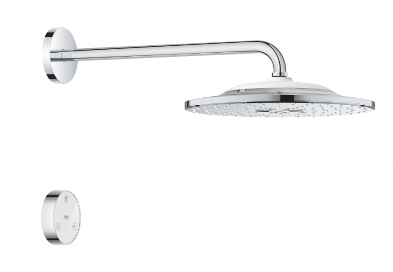 Grohe Rainshower 310 SmartConnect deszczownica 31x31 z ramieniem 2 strumienie  z pilotem chrom połysk 26640000