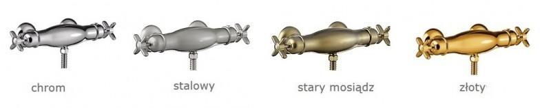 Tres Clasic SHOWER TECHNOLOGY zestaw prysznicowy termostatyczny z baterią podtynkową z deszczownicą stary mosiądz 092.262.01.LV