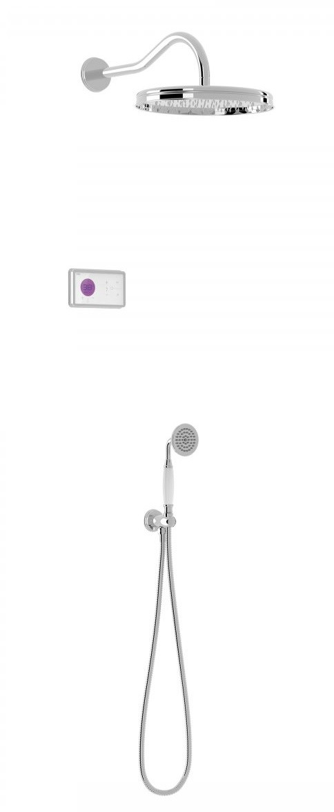 Tres Clasic SHOWER TECHNOLOGY zestaw prysznicowy termostatyczny z baterią podtynkową z deszczownicą chrom 092.262.01