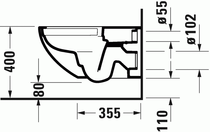 Duravit Architec muszla WC wisząca Rimless HygieneGlaze biały alpin 2572092000