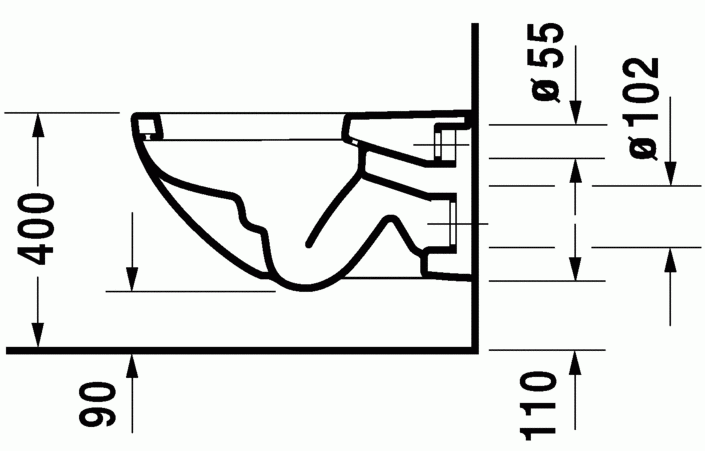 Duravit Architec muszla WC wisząca biały alpin 2546090064