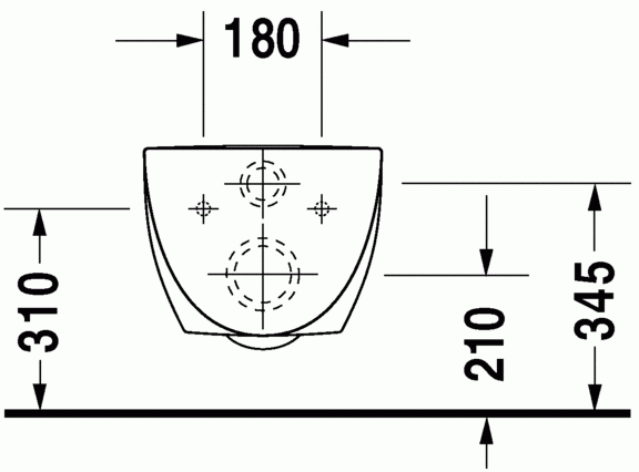 Duravit Architec muszla WC wisząca biały alpin 2546090064