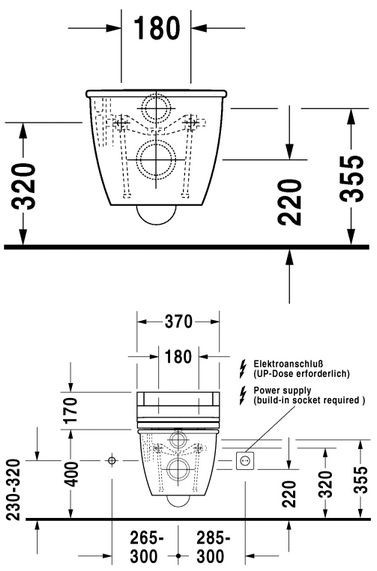 Duravit Darling New muszla wisząca HygieneGlaze biały alpin 2544092000