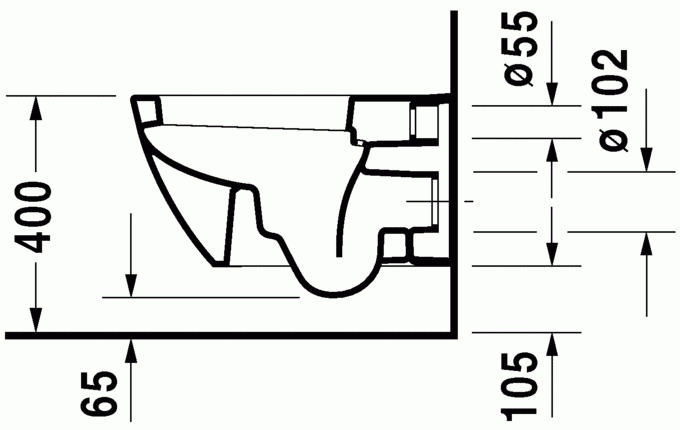 Duravit Happy D.2 miska WC wisząca 36x54 HygieneGlaze biały alpin 2221092000