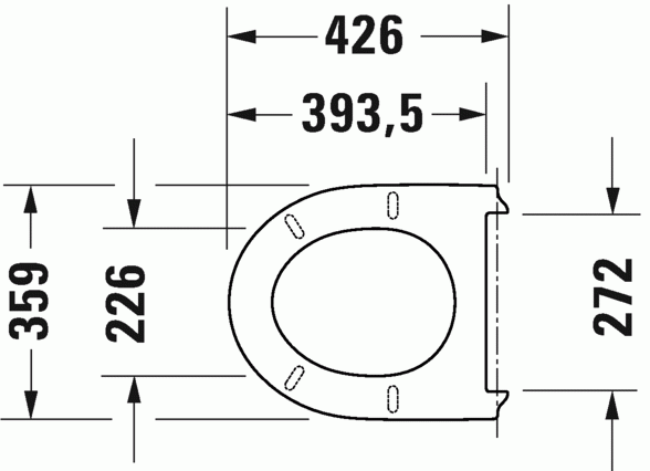 Duravit Durastyle Basic Compact deska WC zwykła biały alpin 0026110000