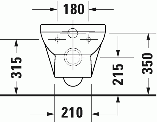 Duravit Durastyle Basic Compact muszla wisząca 36x48 cm Rimless biały alpin 2575090000