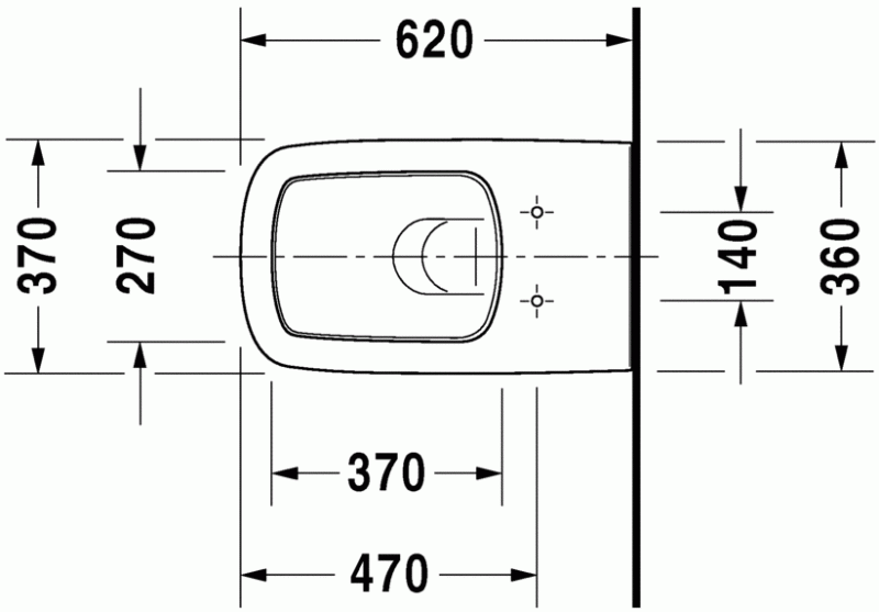 Duravit Durastyle muszla wc wisząca 37x62cm HygieneGlaze biały alpin 2537092000