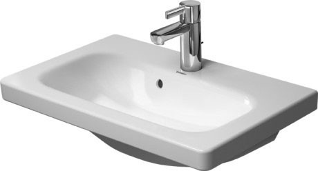 Duravit DuraStyle umywalka meblowa z przelewem z otworem 63 cm biały alpin 2337630000