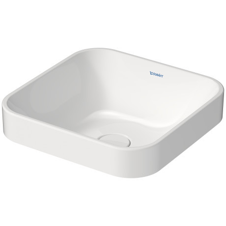 Duravit Happy D.2 kwadratowa umywalka stawiana na blat 40x40 cm biały alpin 2359400000