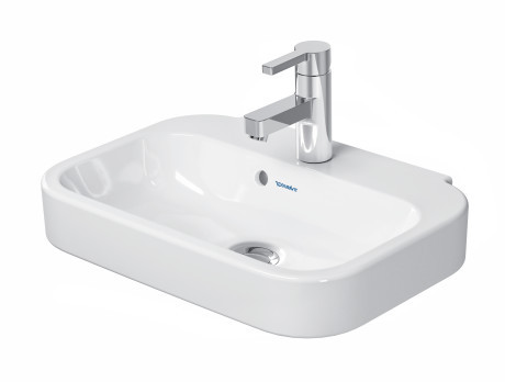 Duravit Happy D.2 umywalka wisząca mała z przelewem i otworem 50x36 cm biały alpin 0709500000