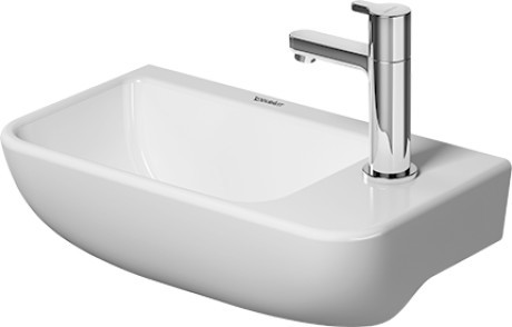 Duravit Me by Starck umywalka wisząca bez przelewu, z  jednym otworem 40 cm 40x22 biały alpin 0717400000